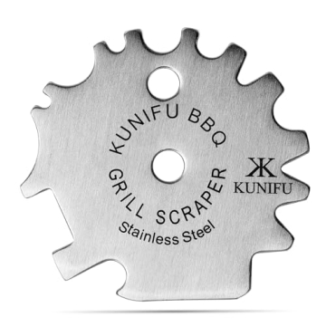 KUNIFU Bristle-Free BBQ Grill Scraper - Perfect Gift