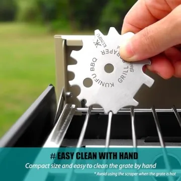 KUNIFU Bristle-Free BBQ Grill Scraper - Perfect Gift