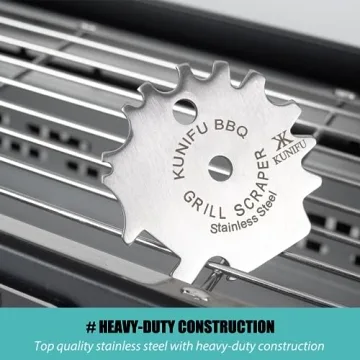 KUNIFU Bristle-Free BBQ Grill Scraper - Perfect Gift