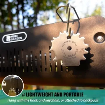 KUNIFU Bristle-Free BBQ Grill Scraper - Perfect Gift