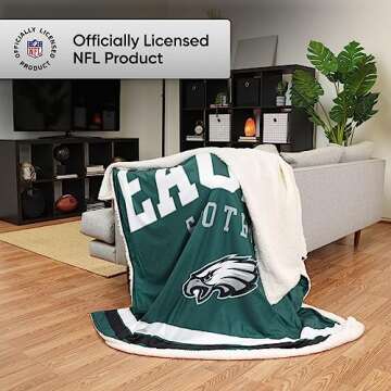 FOCO Philadelphia Eagles Fleece Blanket for Ultimate Comfort