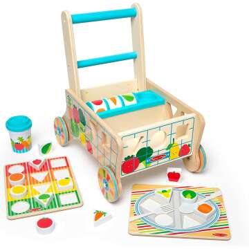 Melissa & Doug Shape Sorting Grocery Cart Toy