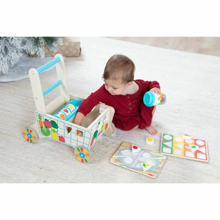 Melissa & Doug Shape Sorting Grocery Cart Toy