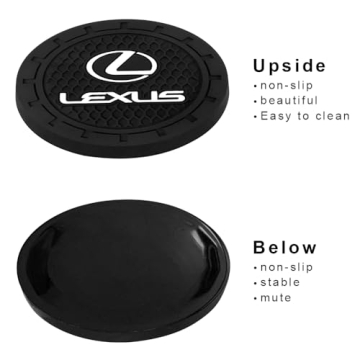 Premium Rhinestone Car Cup Holder Coasters for Lexus