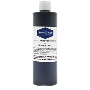 AmeriColor Soft Gel Paste Food Color, 13.5-Ounce, Super Black