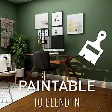 Legrand Wiremold CMK50 Cordmate II 10 Foot 12 Piece Cord Cover Kit, Organizer for Wall, Holds Up to 3 Cords or Cables, White (1 Pack)