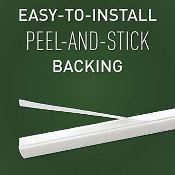 Legrand Wiremold CMK50 Cordmate II 10 Foot 12 Piece Cord Cover Kit, Organizer for Wall, Holds Up to 3 Cords or Cables, White (1 Pack)