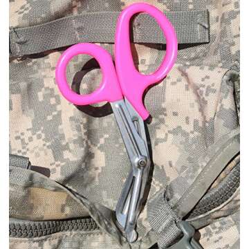 SURGICAL ONLINE Pink EMT Set: 2 pcs Shears & Pen Light for First Responders