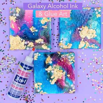 BEACON 3-in-1 Advanced Craft Glue - Fast-Drying, Crystal Clear Adhesive for Wood, Ceramics, Fabrics, and More, 8-Ounce