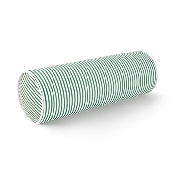 Hofdeco Premium Coastal Patio Indoor Outdoor Bolster Pillow Cover Only, 6"x20" Water Resistant for B...