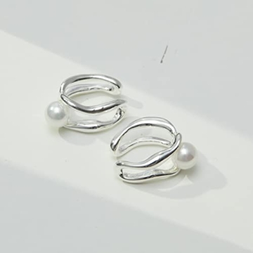 Elegant JOERPH Pearl Ear Cuffs Earrings for Women