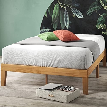 ZINUS Moiz Wood Platform Bed Frame, Stylish and Functional with Easy Assembly, No Box Spring Needed