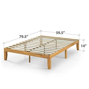 ZINUS Moiz Wood Bed Frame, Easy Assembly & Storage