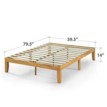 ZINUS Moiz Wood Bed Frame, Easy Assembly & Storage