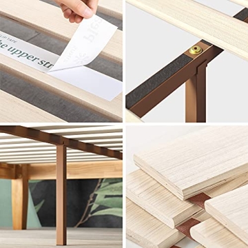 ZINUS Moiz Wood Bed Frame, Easy Assembly & Storage