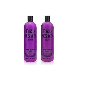 Tigi Bed Head Dumb Blonde Shampoo & Reconstructor Conditioner Duo Pack - 50 Oz for Beautiful, Vibran...