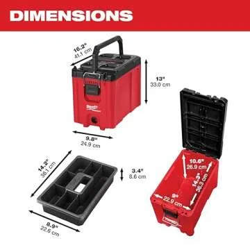 MILWAUKEE PACKOUT Compact Tool Box - Durable & Weatherproof