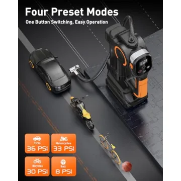 Rechargeable Tire Inflator - 160 PSI Portable Pump