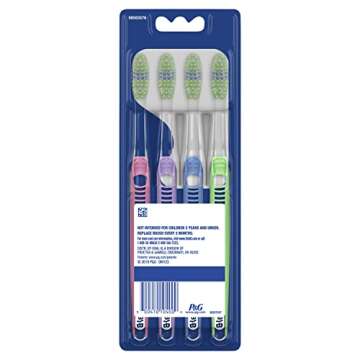 Oral-B Indicator Toothbrushes: Soft, Gentle Care, 4 Pack