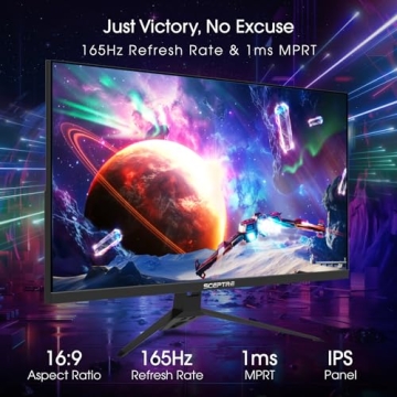 Sceptre 24” Gaming Monitor 165Hz IPS Full HD with FreeSync
