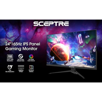 Sceptre 24” Gaming Monitor 165Hz IPS Full HD with FreeSync