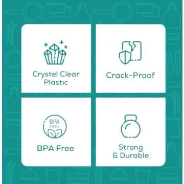 Comfy Package [20 oz. - 50 Sets Clear Plastic Cups With Strawless Sip-Lids