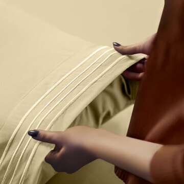 Luxury Twin Bed Sheet Set with Storage Pockets