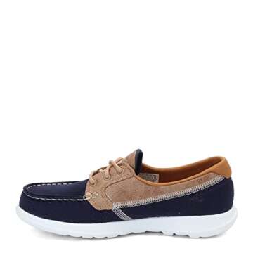 Skechers Women's Go Walk Lite-15430 Boat Shoe,navy,7.5 M US