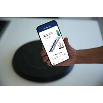 Shapa Numberless Smart Weight Loss Scale - Smart Scale for Weight Loss, Patented 5-Color Feedback System, Body Composition & Health Monitor Bluetooth App, Stressless Approach to a Lifetime of Progress