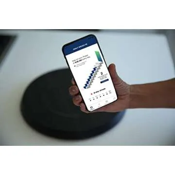 Shapa Numberless Smart Weight Loss Scale - Smart Scale for Weight Loss, Patented 5-Color Feedback System, Body Composition & Health Monitor Bluetooth App, Stressless Approach to a Lifetime of Progress