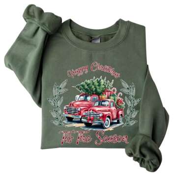 DIOMMELL Happy Christmas Sweatshirt - Cozy and Stylish Holiday Apparel