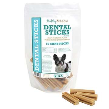 Healthy Breeds French Bulldog Dental Sticks - Dental Care Treats