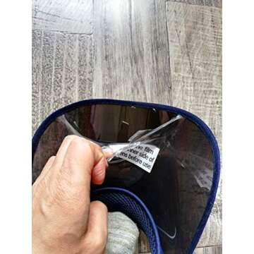 Sun Visor UV Protection Hat Cap Hiking Golf Tennis Outdoor (Navy)