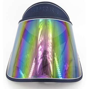 Sun Visor UV Protection Hat Cap Hiking Golf Tennis Outdoor (Navy)