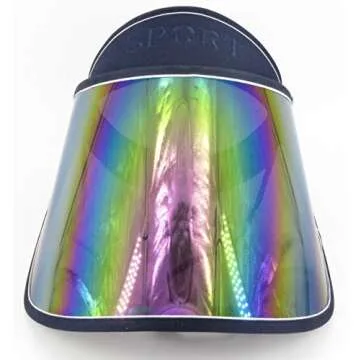 Sun Visor UV Protection Hat Cap Hiking Golf Tennis Outdoor (Navy)