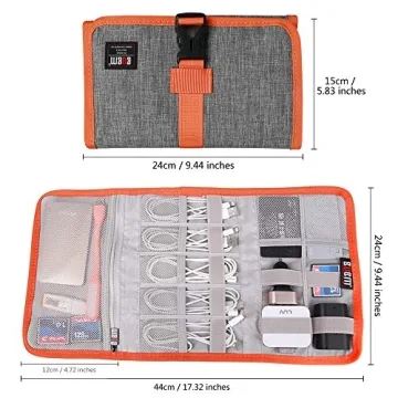 Compact BUBM Electronic Organizer for Cables and Accessories