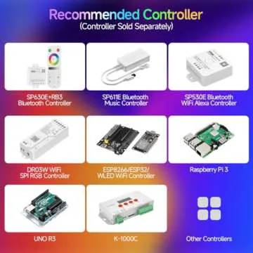 BTF-LIGHTING WS2812B 100PCS 5050SMD Individually Addressable Smart RGB LED Pixel for Arduino Single 1-led RGB LED Module Pixels Color Light White PCB Only DC5V Christmas(No Adapter or Controller)