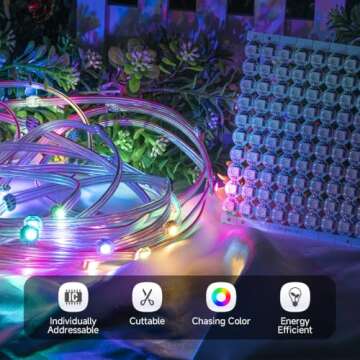 BTF-LIGHTING WS2812B 100PCS 5050SMD Individually Addressable Smart RGB LED Pixel for Arduino Single 1-led RGB LED Module Pixels Color Light White PCB Only DC5V Christmas(No Adapter or Controller)