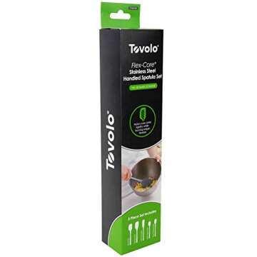 Tovolo Flex-Core Stainless Steel Spatula Set - 5pcs