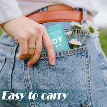 Treela 300 Pcs Large Body Wipes Individually Wrapped Bath Wipes for Adults Bathing No Rinse Shower Bulk Deodorant for Homeless Personal Cleansing Wipes for Travel Gym(7.09" X 9.84",Blue)