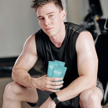 Treela 300 Pcs Large Body Wipes Individually Wrapped Bath Wipes for Adults Bathing No Rinse Shower Bulk Deodorant for Homeless Personal Cleansing Wipes for Travel Gym(7.09" X 9.84",Blue)