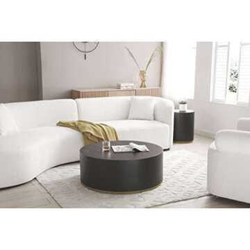 JUSTONE 126" Luxury Modern Style Curved Sofa, L-Shape Upholstery Curved Sofa with 2 Pillows,5-Seat Sofa Couch for Apartment,Living Room (Left-Facing,Light Cream)…