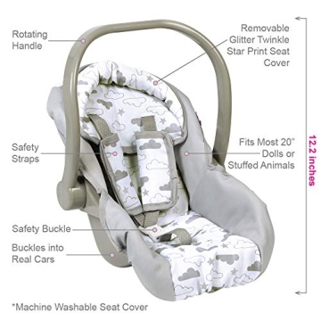 Adora Baby Doll Car Seat - Stylish, Washable & Versatile