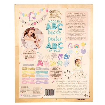 Story Magic Wooden ABC Beads - Eco-Friendly Kids Crafting Kit