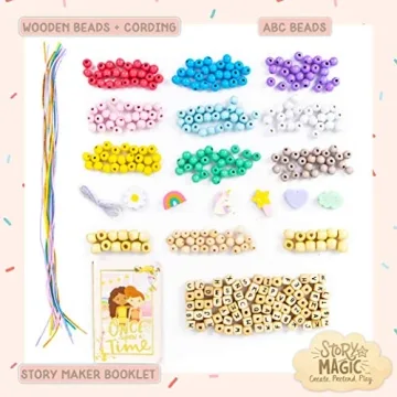 Story Magic Wooden ABC Beads - Eco-Friendly Kids Crafting Kit