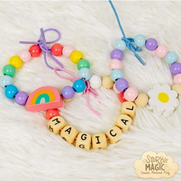 Story Magic Wooden ABC Beads - Eco-Friendly Kids Crafting Kit