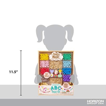 Story Magic Wooden ABC Beads - Eco-Friendly Kids Crafting Kit