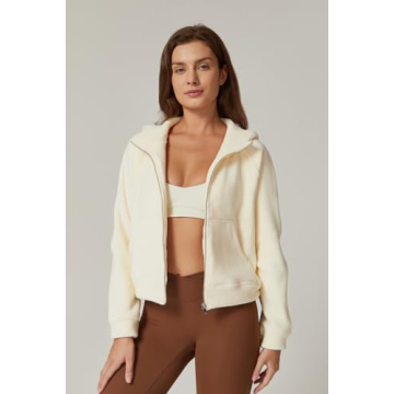 QINSEN Women's Full Zipper Hoodie for Stylish Comfort