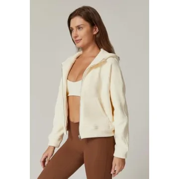 QINSEN Women's Full Zipper Hoodie for Stylish Comfort