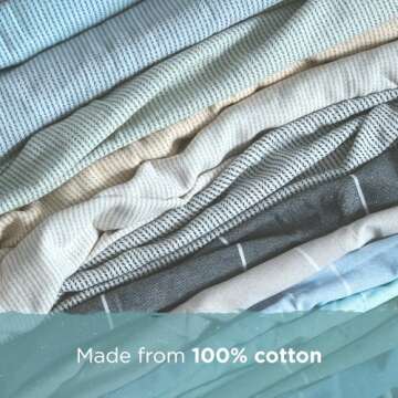 Oversized Turkish Beach Towel – Quick Dry Denim Blue